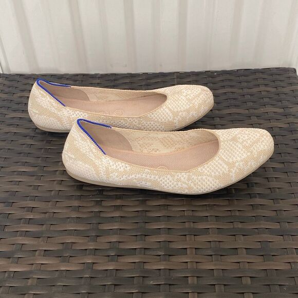 Rothy square toe Lily, knit pattern shoes, women’s size 9 - Picture 2 of 8